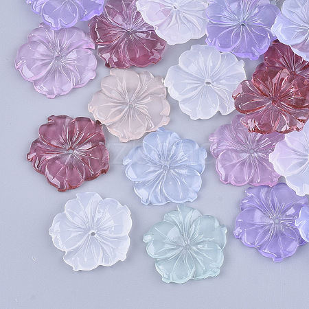 Translucent Resin Beads X-RESI-T040-002B-1