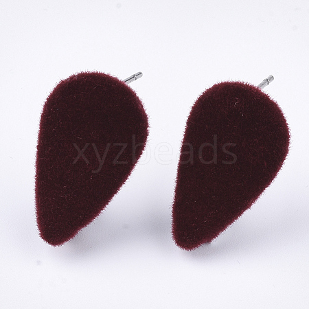 Flocky Iron Stud Earring Findings IFIN-S704-32C-1
