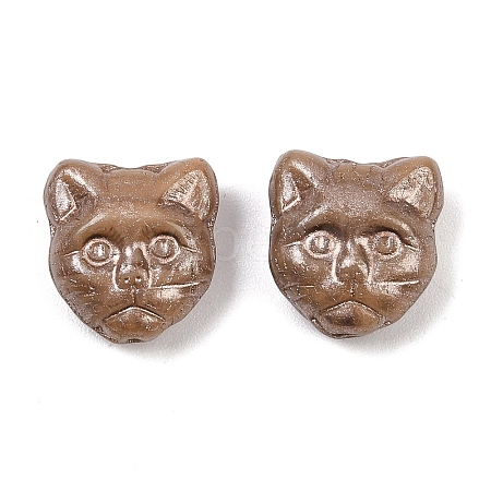 Czech Pressed Glass Beads GLAA-I061-04A-1