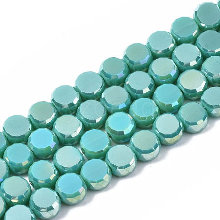 Electroplate Glass Beads Strands EGLA-Q125-002-A02-1