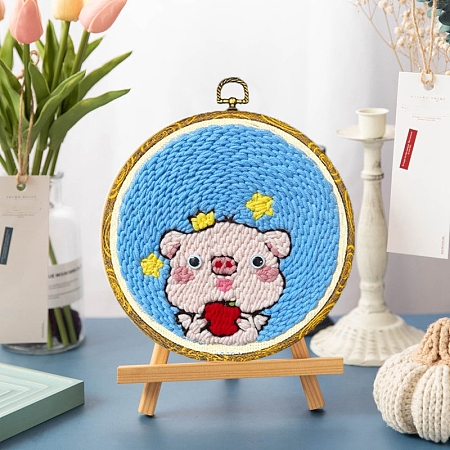 DIY Punch Embroidery Beginner Kits PW-WG3DC73-12-1