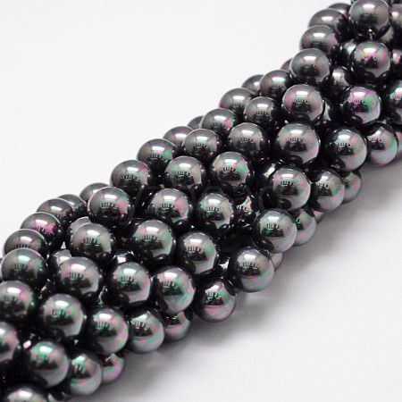 Shell Pearl Bead Strands BSHE-L025-05-8mm-1