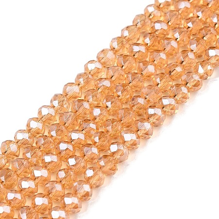 Electroplate Glass Beads Strands EGLA-A044-T3mm-A23-1