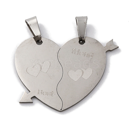 201 Stainless Steel Pendants STAS-Q342-46P-1