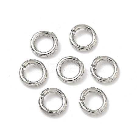 Tarnish Resistant 304 Stainless Steel Open Jump Rings X-STAS-R065-42-1