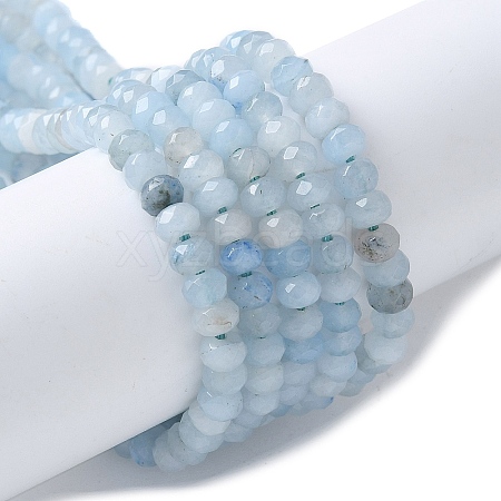 Dyed Natural Malaysia Jade Rondelle Beads Strands G-E316-2x4mm-61-1