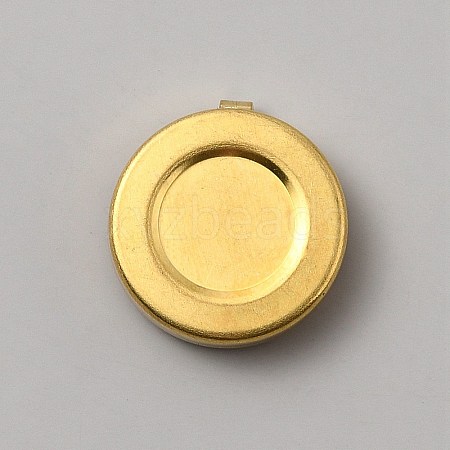 Flat Round Brass Button Covers Settings BUTT-WH0030-73B-1