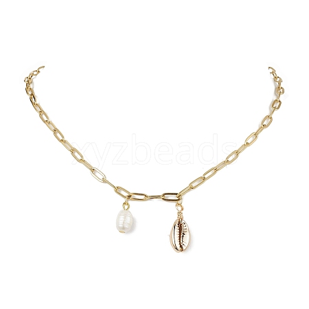 Natural Cultured Freshwater Pearl Necklaces NJEW-JN04785-1