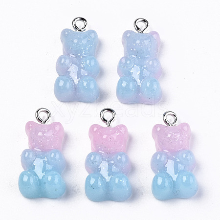 Opaque Resin Pendants CRES-N021-32B-1