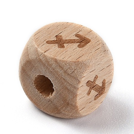 Natural Wood Constellation Beads WOOD-M002-09-1