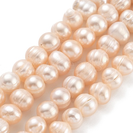 Natural Cultured Freshwater Pearl Beads Strands PEAR-C003-01B-1