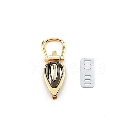 Zinc Alloy Bag Lock Accessories AJEW-WH0277-09LG-1