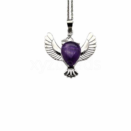 Peace Dove Water Droplet Crystal Necklace Pendant Fashion Ornament Simple Pendant VL5109-4-1