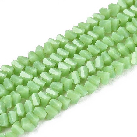 Opaque Glass Beads Strands GLAA-N019-4mm-16-1