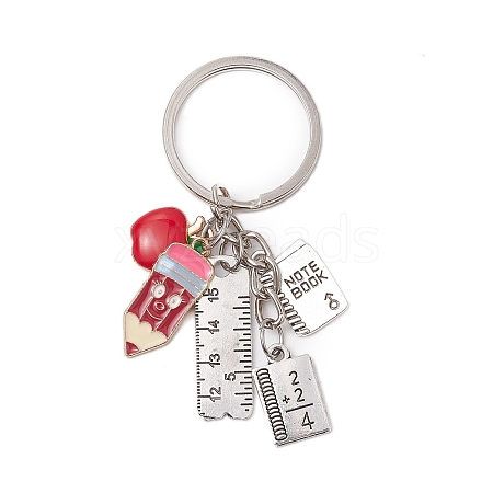 Teachers' Day Alloy Enamel Keychains KEYC-JKC00783-1