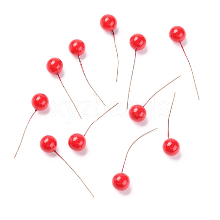 Foam Artificial Christmas Berries with Branch DIY-B019-01B-1