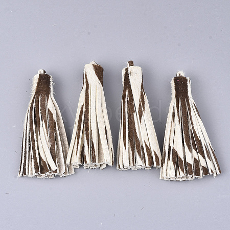 Eco-Friendly Cowhide Leather Tassel Big Pendants FIND-S301-36F-1