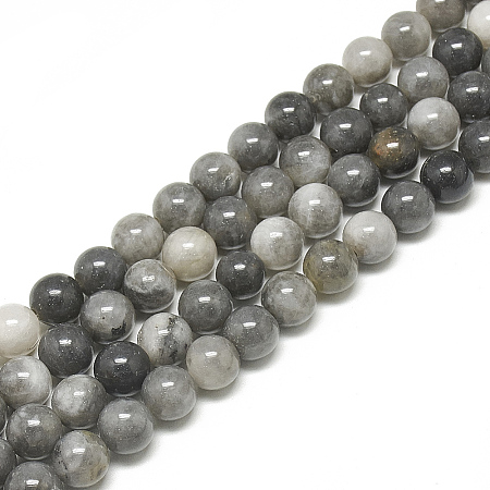 Natural Hawk's Eye Beads Strands X-G-S300-110-6mm-1