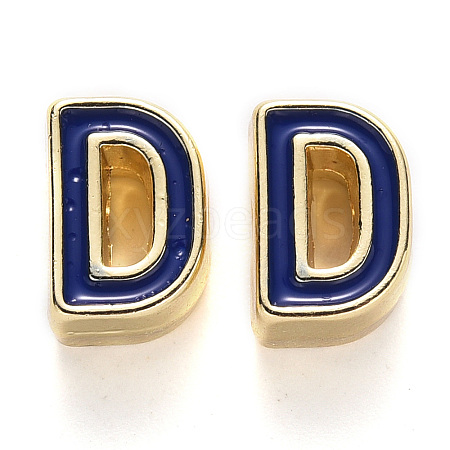 Rack Plating Alloy Enamel Beads ENAM-S122-033D-NR-1
