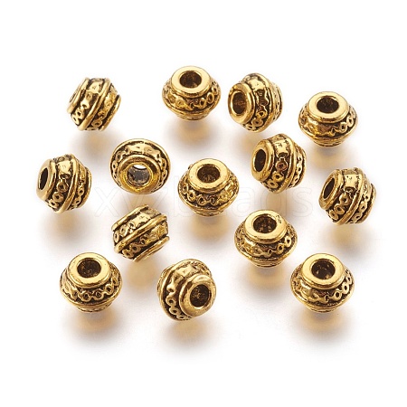 Tibetan Style Spacer Beads X-GLF0586Y-NF-1