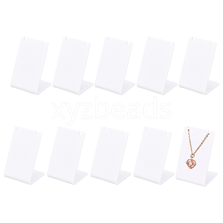 Acrylic Necklace Displays NDIS-WH0002-12A-1