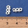 Rack Plating Brass Pave Clear Cubic Zirconia Spacer Bars KK-B088-11B-S-3