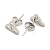 304 Stainless Steel Stud Earrings EJEW-P235-01P-2