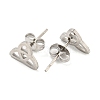 Non-Tarnish 304 Stainless Steel Stud Earrings EJEW-P235-01P-2