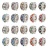 ARRICRAFT 40Pcs 10 Style Alloy Rhinestone European Beads MPDL-AR0001-01-1