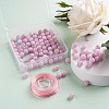 100Pcs 8mm Natural Kunzite Round Beads DIY-LS0002-10-5