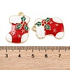 Christmas Theme Rack Plating Alloy Pendants FIND-M020-04G-06-3