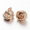 Light Gold Plating Brass Motorcycle Helmet Charms KK-M191-16-2