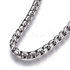 Non-Tarnish 304 Stainless Steel Box chain Necklaces NJEW-F242-13P-G-2