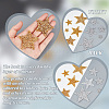   42Pcs 10 Style Star Glitter Hotfix Rhinestone FIND-PH0017-02-4