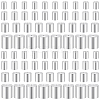80Pcs 4 Styles Brass Cord Ends KK-BBC0025-66-7