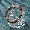 Natural Red Jasper Bead Stretch Bracelets BJEW-K212-B-012-5