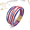 PU Imitation Leather Multi-strand Bracelets PW-WG02973-02-1