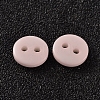 2-Hole Flat Round Resin Sewing Buttons for Costume Design BUTT-E119-20L-16-2
