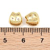 Brass Micro Pave Cubic Zirconia European Beads RB-CBAB488-03G-3