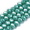 Electroplate Glass Beads Strands EGLA-A034-P3mm-A03-1