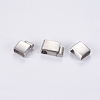 Tarnish Resistant 304 Stainless Steel Magnetic Clasps with Glue-in Ends STAS-G163-70P-4