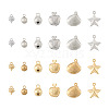 96Pcs 12 Style 304 & 316 Stainless Steel Pendants STAS-PJ0001-43-10