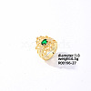 Brass Rhinestones Finger Rings for Women KK6620-2-1