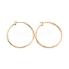 Ion Plating(IP) Brass Huggie Hoop Earrings for Women EJEW-A083-02G-1