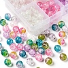 210~250Pcs 10 Style Spray Painted Crackle Glass Beads CCG-YW0001-06-4