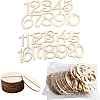 Wood Table Numbers Cards HULI-PW0002-145B-1