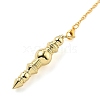 Brass Dowsing Pendulum Big Pointed Pendants KK-H491-08G-2