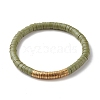 Handmade Polymer Clay Heishi Beads Stackable Stretch Bracelets Set for Women BJEW-JB07451-20