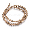 Electroplated Non-magnetic Synthetic Hematite Beads Strands G-P392-B02-1