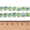 Electroplate Transparent Column Glass Beads Strands EGLA-A043-02-AB10-4